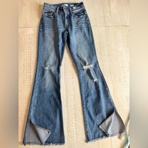 KanCan Light Blue Distressed Flare Jeans